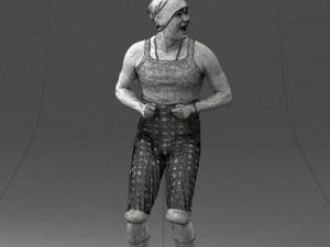 man in humorous pose 0087 Modèle 3D