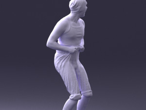 man in humorous pose 0087 3d print ready Model Cetak 3D