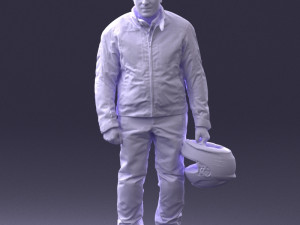 man in motorcycle clothes 0088 3D Model