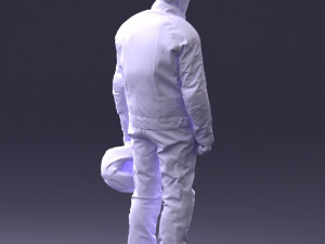 man in motorcycle clothes 0088 3D Model