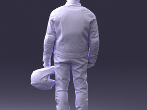 man in motorcycle clothes 0088 3D Model