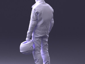 man in motorcycle clothes 0088 3D Model