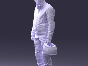 man in motorcycle clothes 0088 3D Model