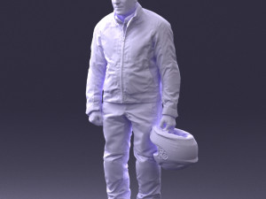 man in motorcycle clothes 0088 3D Model