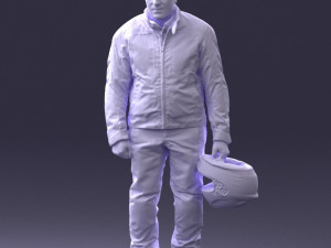 man in motorcycle clothes 0088 3D Model