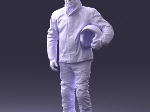 man in motorcycle clothes 0089 3D Model