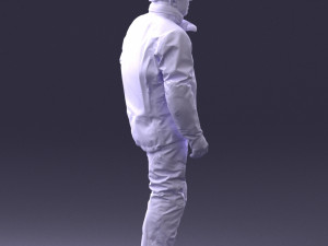 man in motorcycle clothes 0089 3D Model