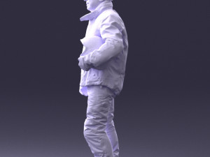 man in motorcycle clothes 0089 3D Model