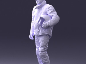 man in motorcycle clothes 0089 3D Model