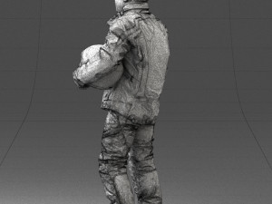 man in motorcycle clothes 0089 3D Model
