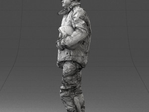 man in motorcycle clothes 0089 3D Model