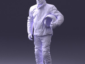 man in motorcycle clothes 0089 3d print ready 3D-printmodel