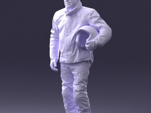 man in motorcycle clothes 0089 3d print ready 3D-printmodel