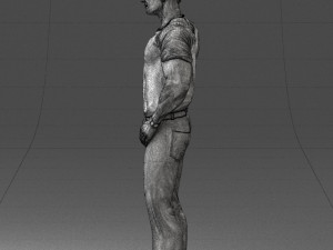 man in blue t-shirt 0090 3d print ready 3D 打印模型