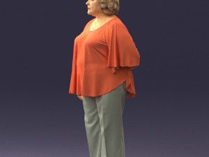 old woman 0082 3d print ready 3D 打印模型