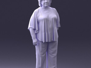 old woman 0082 3d print ready 3D 打印模型
