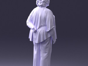 old woman 0082 3d print ready 3D 打印模型
