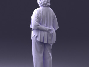 old woman 0082 3d print ready 3D 打印模型
