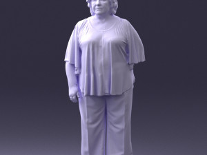 old woman 0082 3d print ready 3D 打印模型