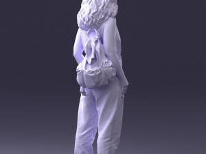 red haired woman 0081 Modelo 3D