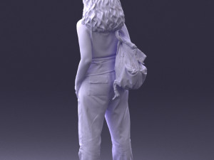 red haired woman 0081 Modelo 3D