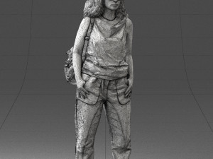 red haired woman 0081 Modelo 3D