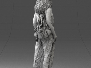 red haired woman 0081 Modelo 3D
