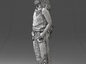 red haired woman 0081 Modelo 3D