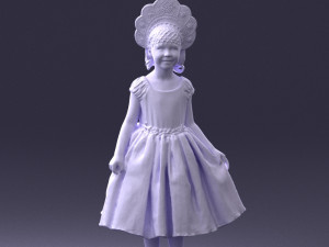 girl in red dress 0070 3d print ready 3D Принт Модель