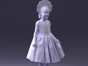 girl in red dress 0070 3d print ready 3D Принт Модель
