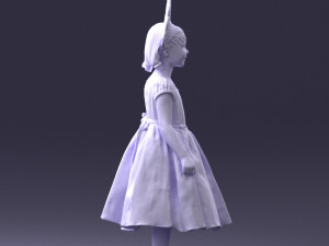 girl in red dress 0070 3d print ready 3D Принт Модель