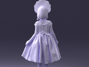 girl in red dress 0070 3d print ready 3D Принт Модель