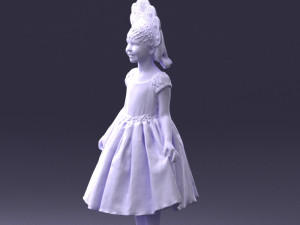 girl in red dress 0070 3d print ready 3D Принт Модель