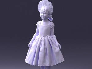 girl in red dress 0070 3d print ready 3D Принт Модель