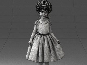 girl in red dress 0070 3d print ready 3D Принт Модель