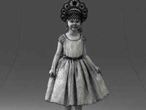 girl in red dress 0070 3d print ready 3D Принт Модель