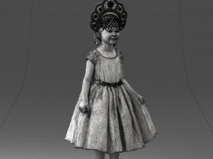 girl in red dress 0070 3d print ready 3D Принт Модель