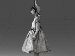 girl in red dress 0070 3d print ready 3D Принт Модель