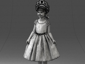 girl in red dress 0070 3d print ready 3D Принт Модель