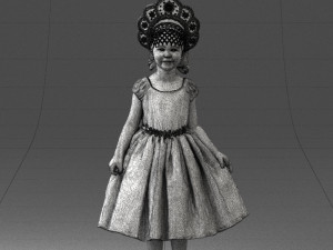 girl in red dress 0070 3d print ready 3D Принт Модель