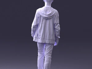 000403 Realistic Teen Boy in Colorful Clothing 3D Model