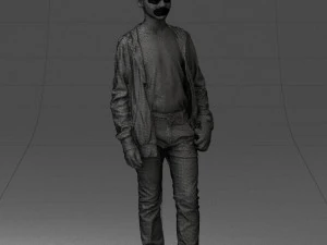 000403 Realistic Teen Boy in Colorful Clothing 3D Model