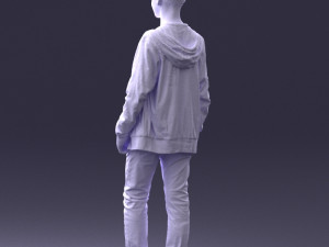 boy in colorful clothes 0069 3d print ready 3D Baskı Modeli