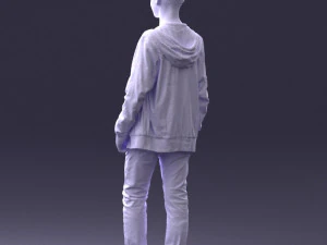 000403 Realistic Teen Boy in Colorful Clothing 3dp 3D Print Model