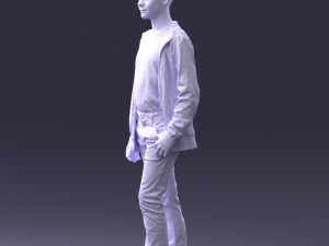 boy in colorful clothes 0069 3d print ready 3D Baskı Modeli