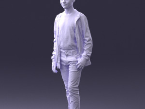 boy in colorful clothes 0069 3d print ready 3D Baskı Modeli