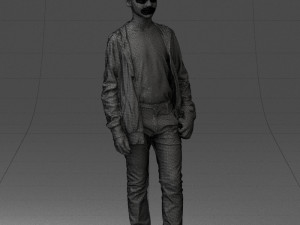 boy in colorful clothes 0069 3d print ready 3D Baskı Modeli