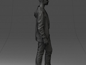 boy in colorful clothes 0069 3d print ready 3D Baskı Modeli