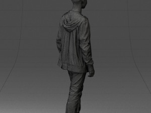 boy in colorful clothes 0069 3d print ready 3D Baskı Modeli