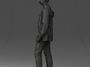 boy in colorful clothes 0069 3d print ready 3D Baskı Modeli